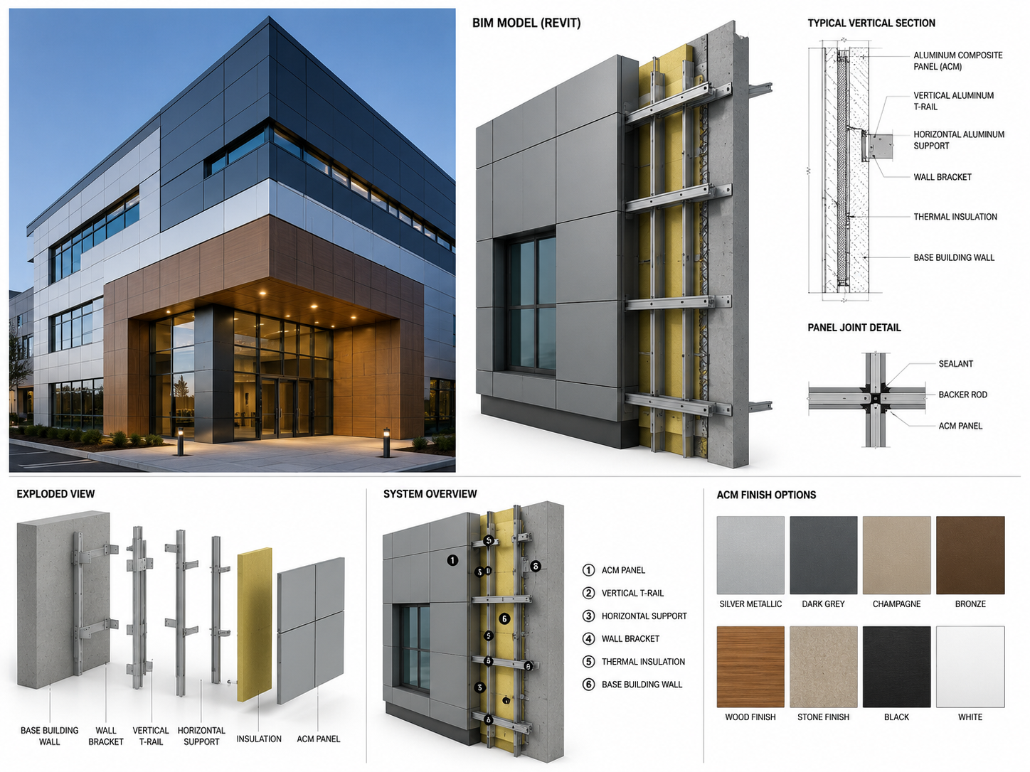 Metal cladding details viewport